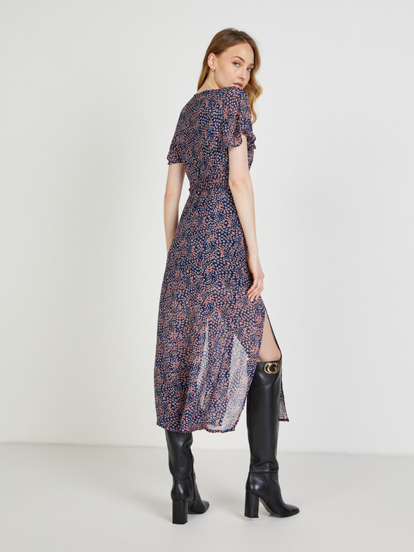 Pepe Jeans Camicia da donna blu scuro a fantasia con spacco Pepe Jeans Marilyn