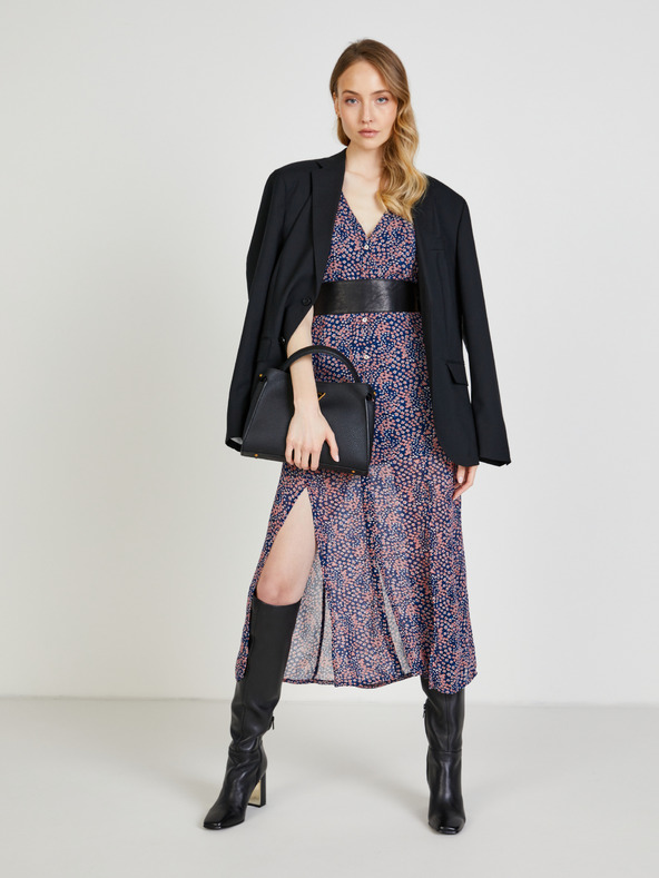 Pepe Jeans Camicia da donna blu scuro a fantasia con spacco Pepe Jeans Marilyn