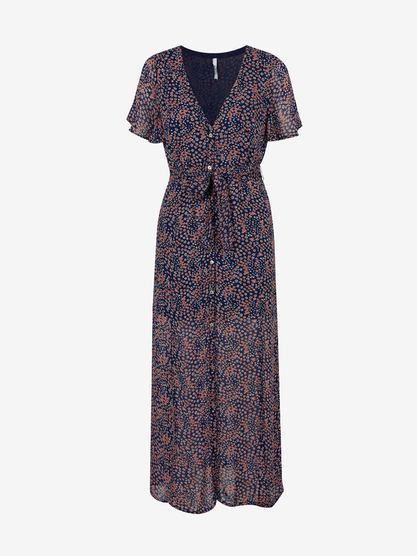 Pepe Jeans Camicia da donna blu scuro a fantasia con spacco Pepe Jeans Marilyn