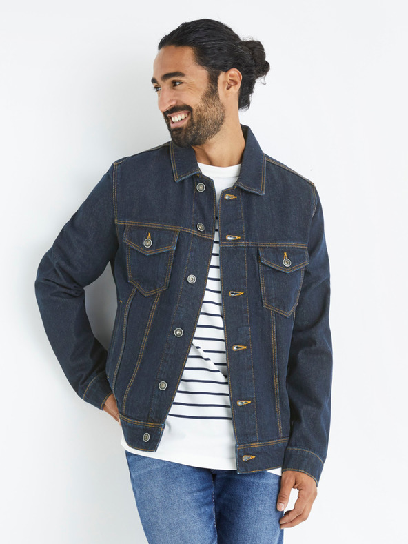 Celio Giacca denim da uomo blu scuro Celio Budens