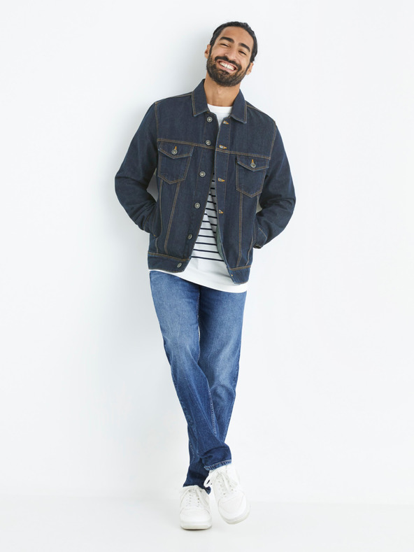 Celio Giacca denim da uomo blu scuro Celio Budens