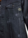 Celio Giacca denim nera da uomo con pelliccia sintetica Celio Batman