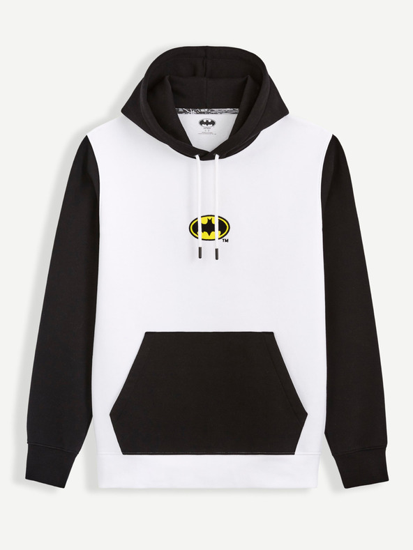 Celio Felpa Celio Batman da uomo bianca e nera