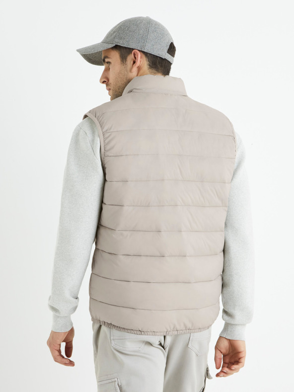 Celio Gilet trapuntato grigio chiaro da uomo Celio Bulock