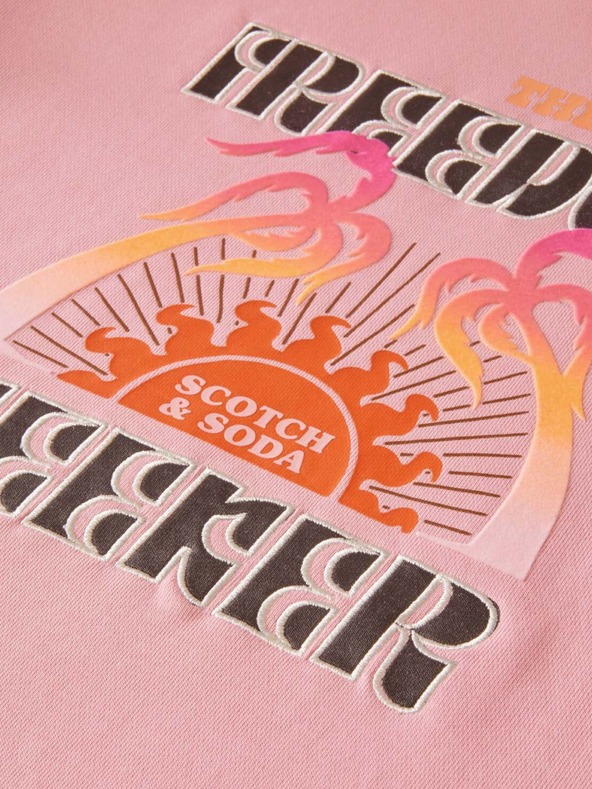 Scotch & Soda Felpa Scotch & Soda rosa da donna