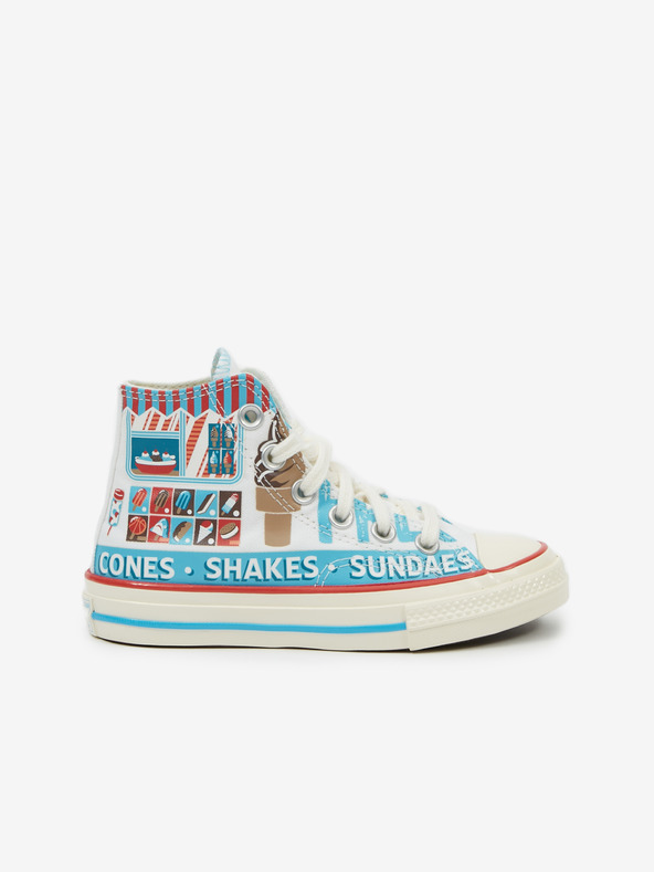 Converse Sneakers alla caviglia blu e bianche per bambini Converse Sweet Scoops
