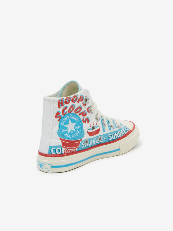 Converse Sneakers alla caviglia blu e bianche per bambini Converse Sweet Scoops