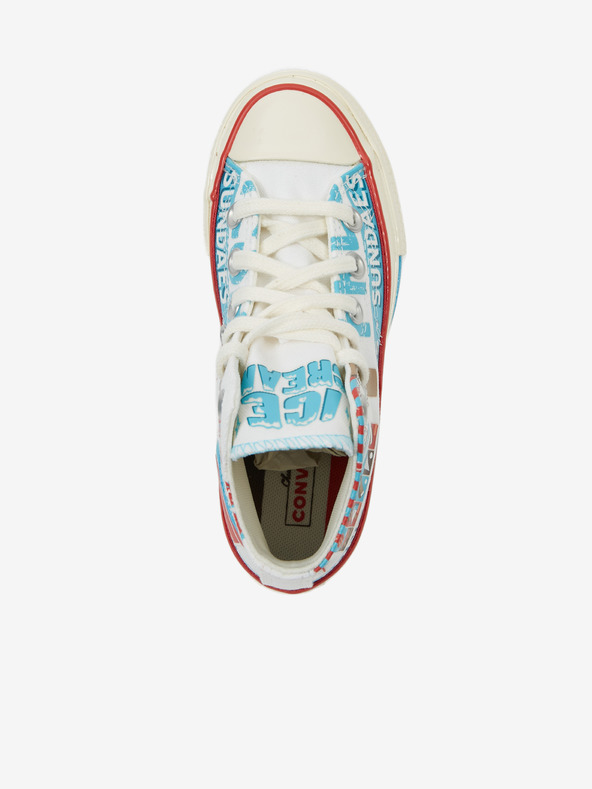 Converse Sneakers alla caviglia blu e bianche per bambini Converse Sweet Scoops