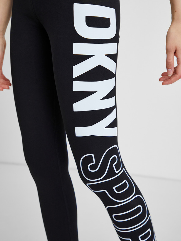 DKNY Leggings sportivi da donna neri DKNY