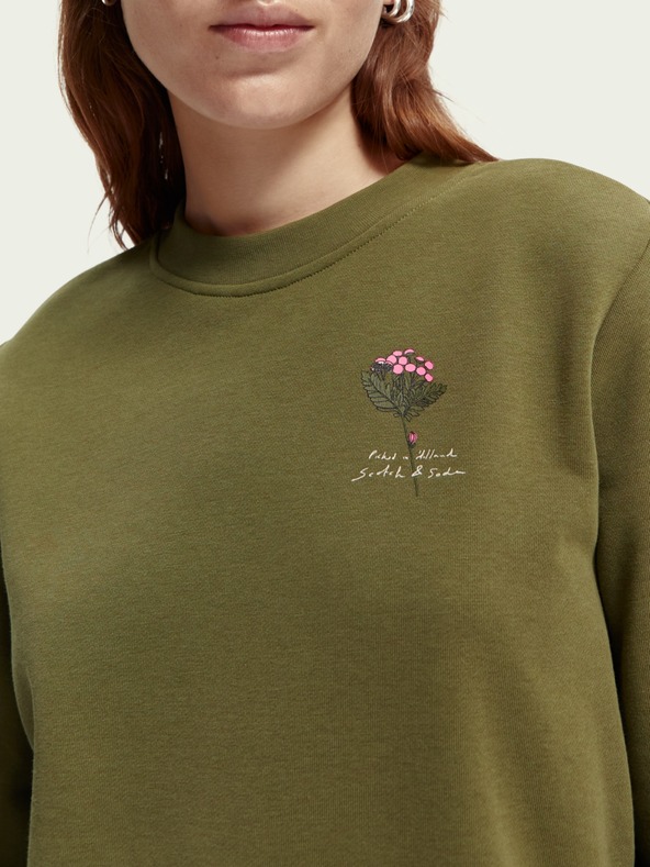 Scotch & Soda Felpa donna kaki Scotch & Soda