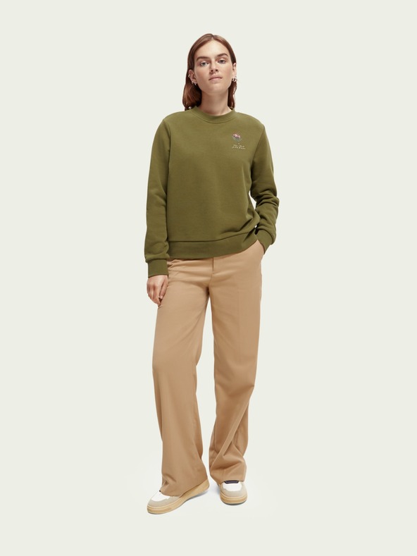 Scotch & Soda Felpa donna kaki Scotch & Soda