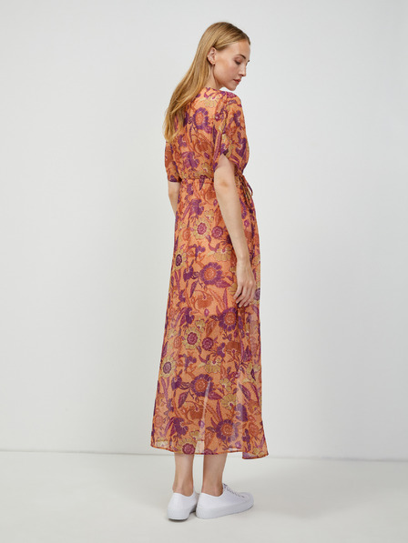 Orsay Maxi abito floreale arancione ORSAY