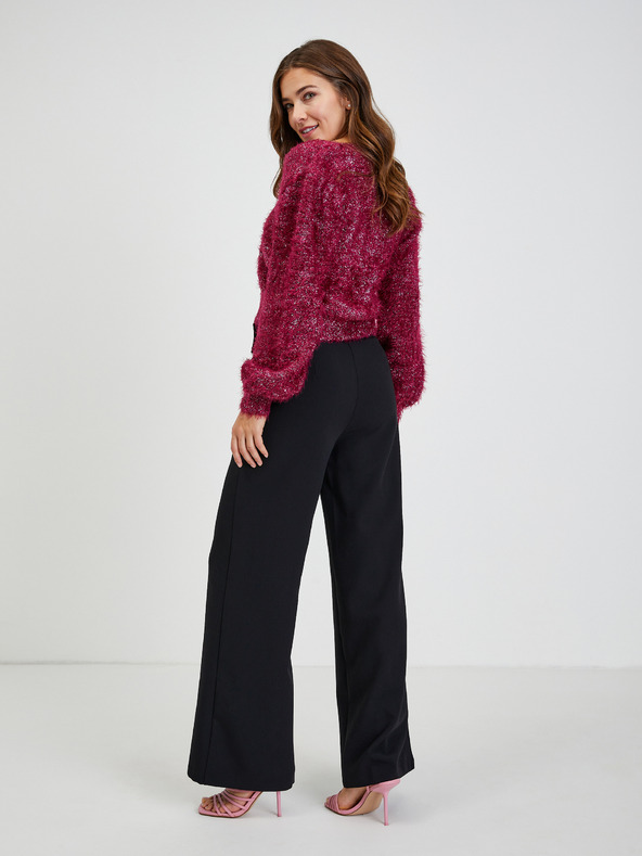 Orsay Cardigan da donna ORSAY bordeaux con fibre metalliche