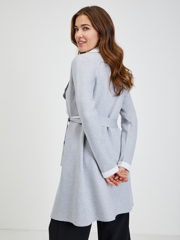 Orsay Cardigan da donna grigio chiaro con lacci ORSAY