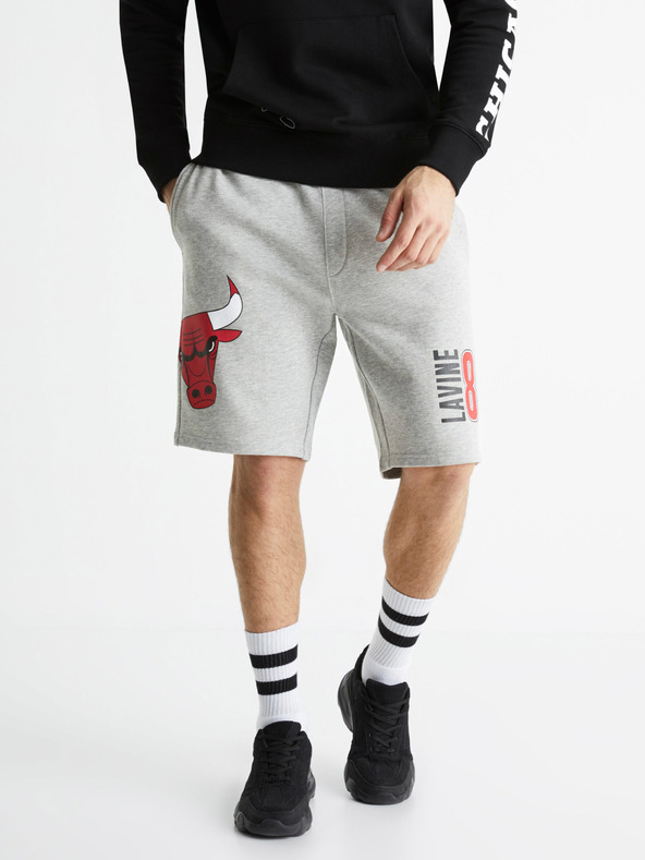 Celio Celio NBA Chicago Bulls Pantaloni da ginnastica da uomo grigi