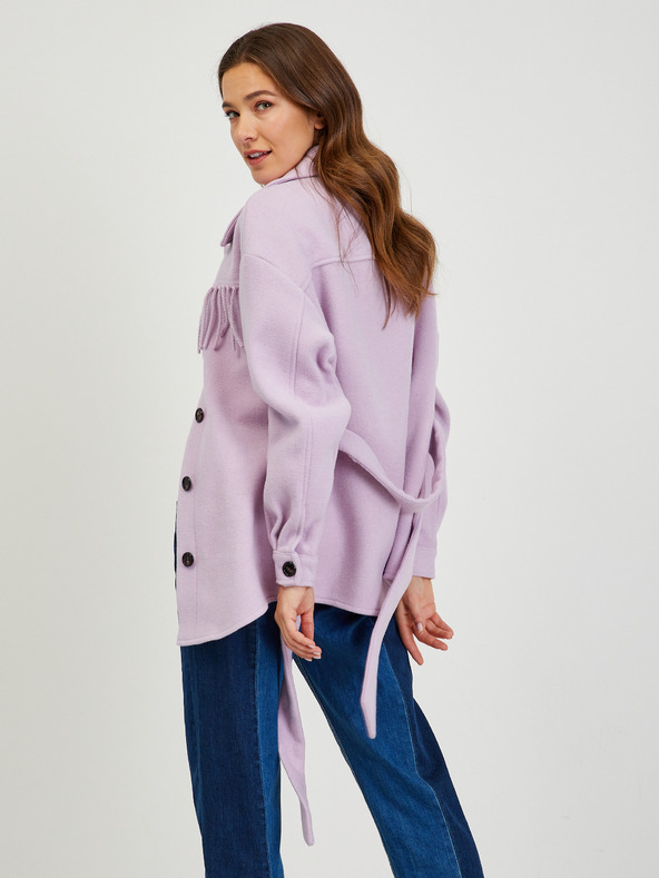Orsay ORSAY Giacca camicia viola chiaro con frange