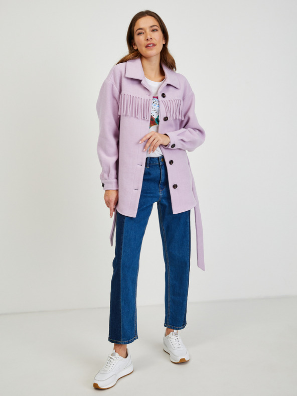 Orsay ORSAY Giacca camicia viola chiaro con frange