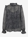 Orsay Camicetta fantasia donna nera ORSAY