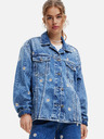 Desigual Giacca in denim blu da donna a fantasia Desigual Aramis