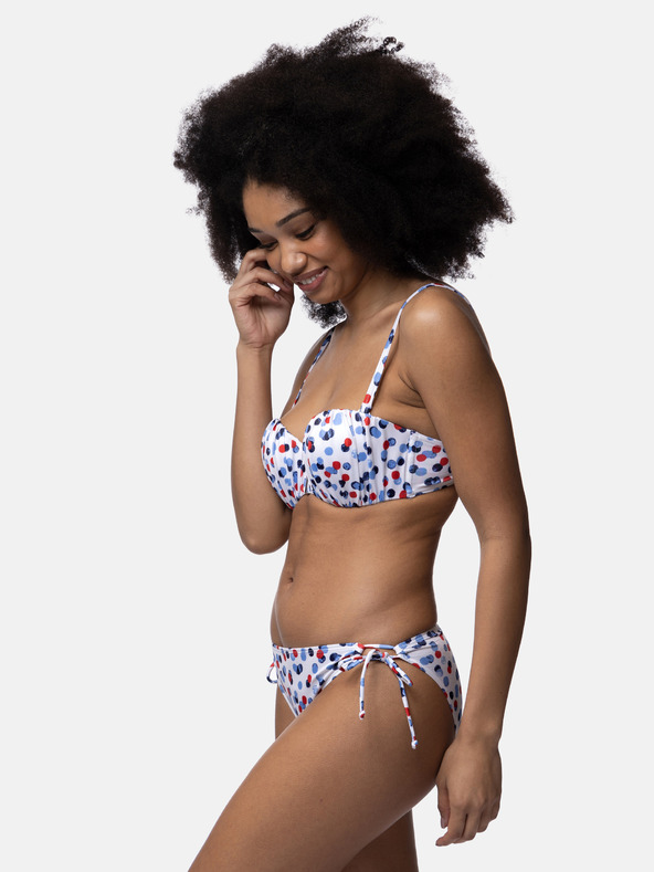 DORINA Slip bikini bianco da donna a pois DORINA Antibes