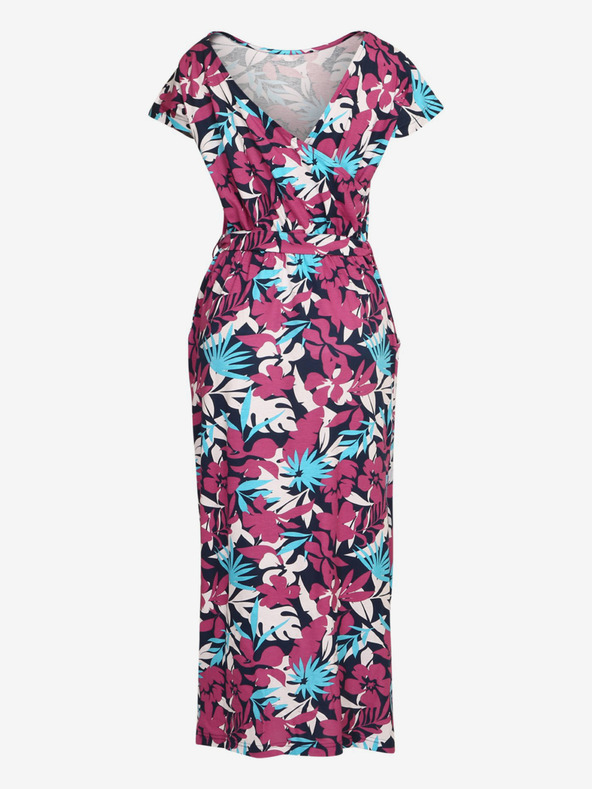 ALPINE PRO Abito da donna blu e rosa a fantasia ALPINE PRO CODDA