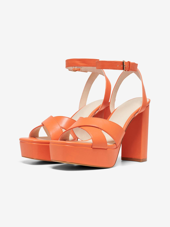 ONLY Sandali con tacco arancione da donna ONLY Autum