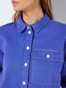 Noisy May Camicia cropped in denim blu da donna Noisy May Maddy