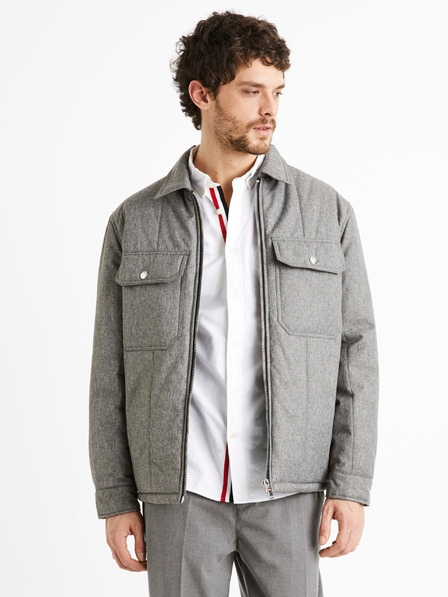 Celio Giacca invernale da uomo grigia Celio Dustripes