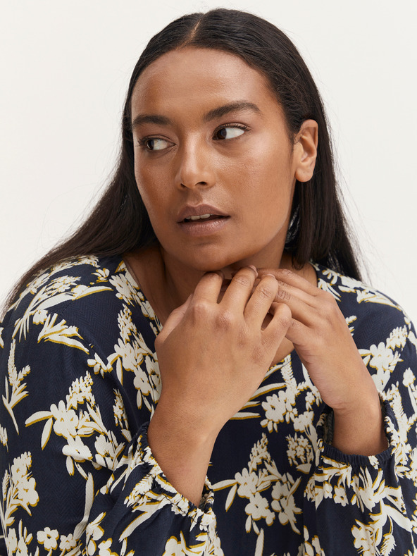 Fransa Camicia floreale bianca e blu Fransa