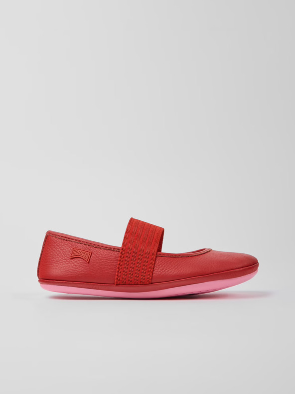 Camper Ballerine in pelle rosse da bambina Camper