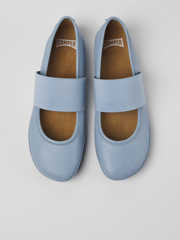 Camper Ballerine Camper in pelle blu da donna