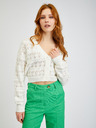 Orsay Cardigan da donna fantasia crema ORSAY