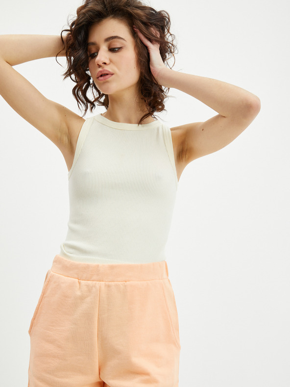 Orsay Pantaloni da donna arancioni con pizzo ORSAY