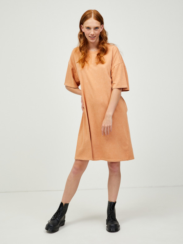 Pieces Abito basic arancione Pieces Taryn