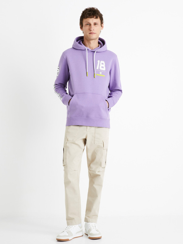 Celio Felpa con cappuccio viola da uomo Celio Dragon Ball Z