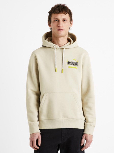 Celio Felpa con cappuccio Celio Dragon Ball Z beige da uomo