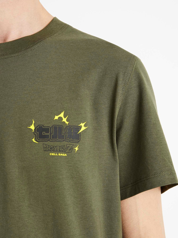 Celio Maglietta in cotone verde da uomo Celio Dragon Ball Z