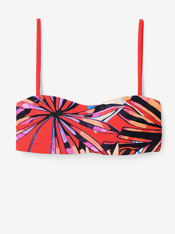 Desigual Desigual Playa top costume da bagno da donna rosso fantasia