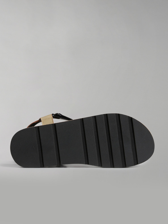 Napapijri Sandali da donna neri e arancioni NAPAPIJRI