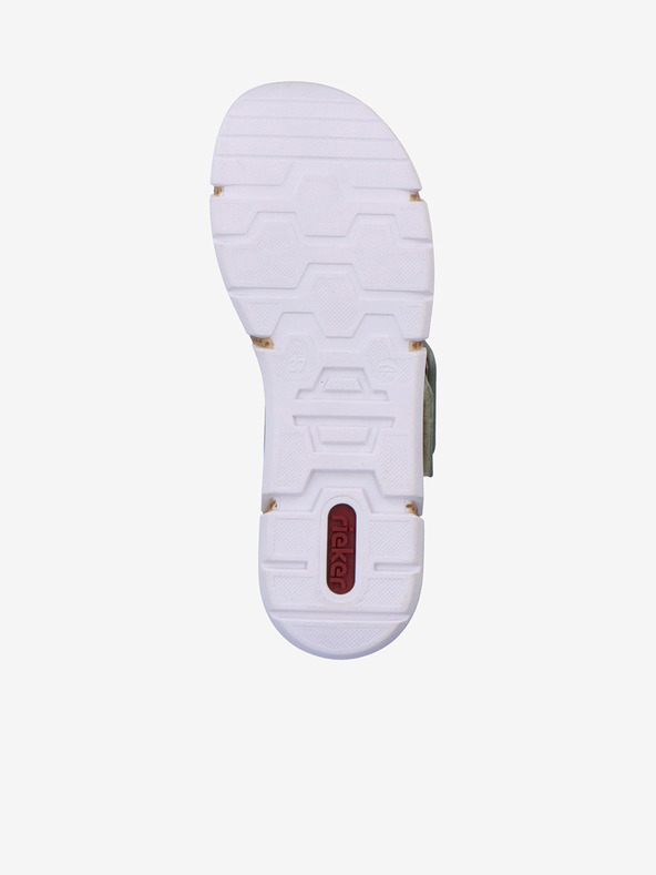 Rieker Sandali con zeppa da donna color kaki Rieker