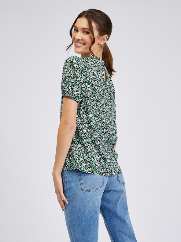Orsay Camicetta fantasia da donna verde ORSAY