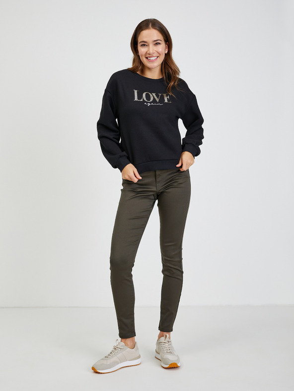 Orsay Felpa nera sciolta da donna ORSAY