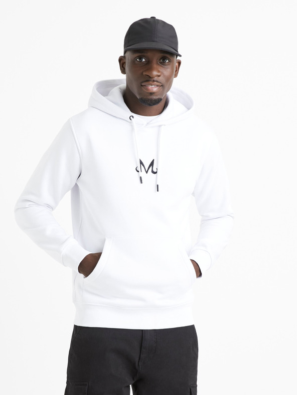 Celio Felpa bianca da uomo con stampa Celio Dragon Ball Super