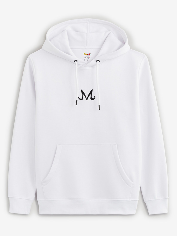 Celio Felpa bianca da uomo con stampa Celio Dragon Ball Super