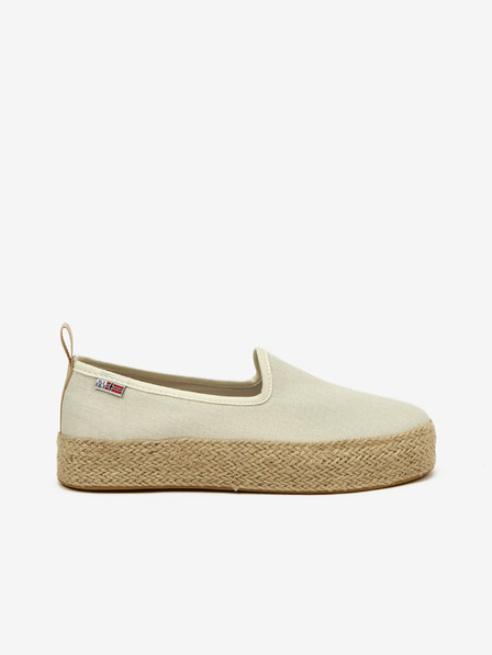 Napapijri Scarpe da donna beige con plateau NAPAPIJRI