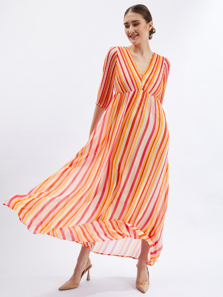 Orsay Maxi abito a righe rosa e arancione da donna ORSAY