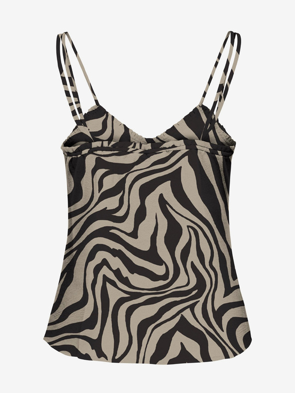 ONLY Canotta fantasia nera e beige da donna ONLY Nova