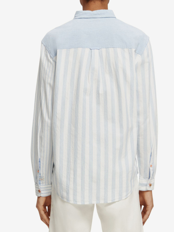 Scotch & Soda Camicia a righe Scotch & Soda blu e bianca da uomo