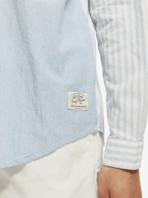 Scotch & Soda Camicia a righe Scotch & Soda blu e bianca da uomo