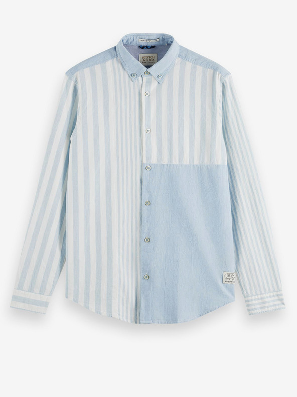Scotch & Soda Camicia a righe Scotch & Soda blu e bianca da uomo
